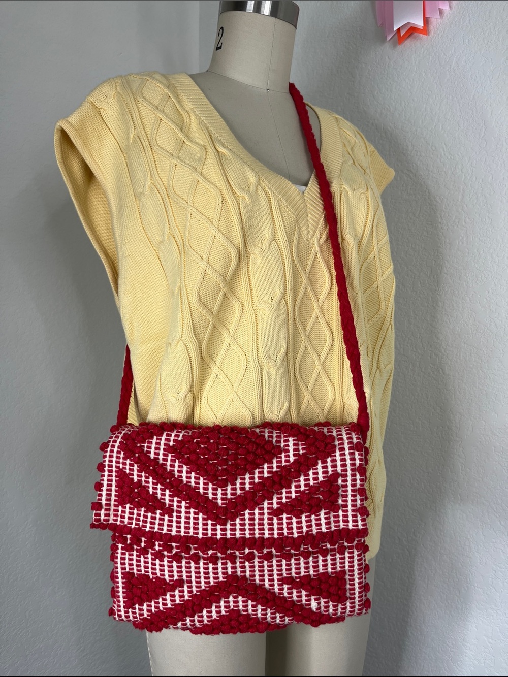 Antonello Tedde Suni Rombi Cross Body Bag Handmade Crossbody Clutch Shoulder Bag